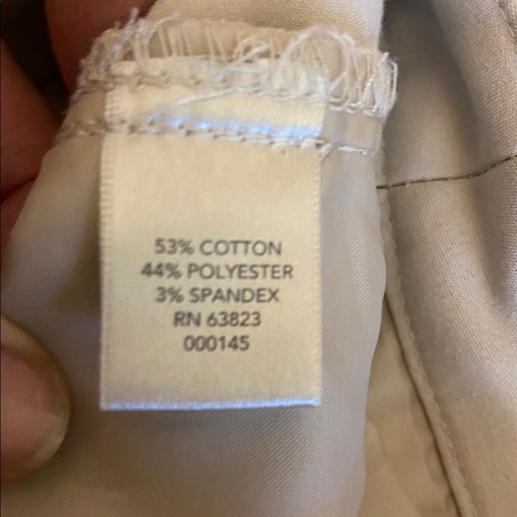 CJ Banks Cream Pants and Shein Black Top Ensemble - Picture 6 of 9